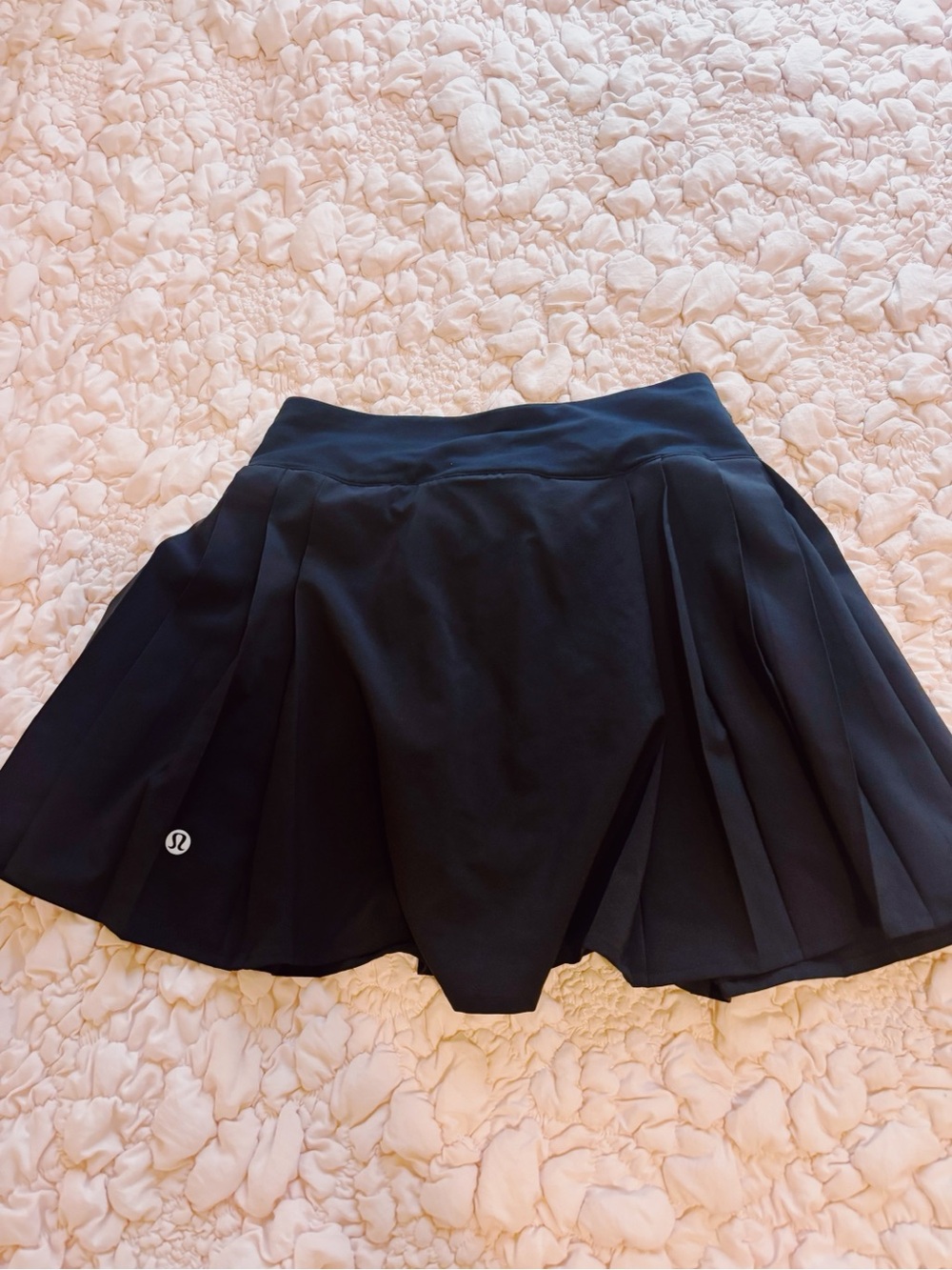 lululemon athletica Black Pleated Skater Skirt